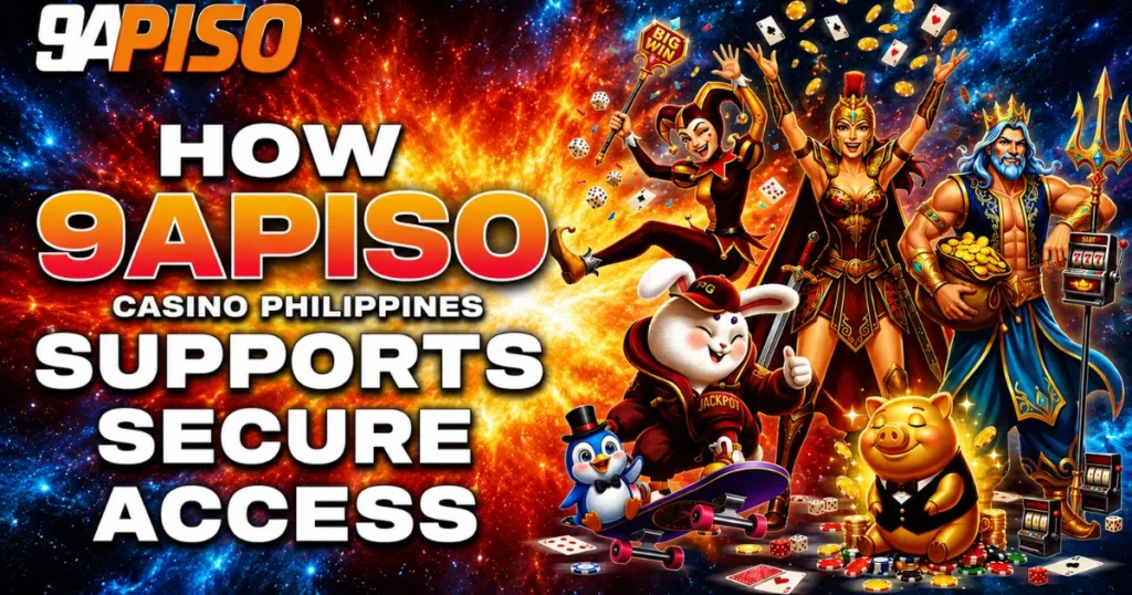 image of how 9apiso casino philippines supports secure access